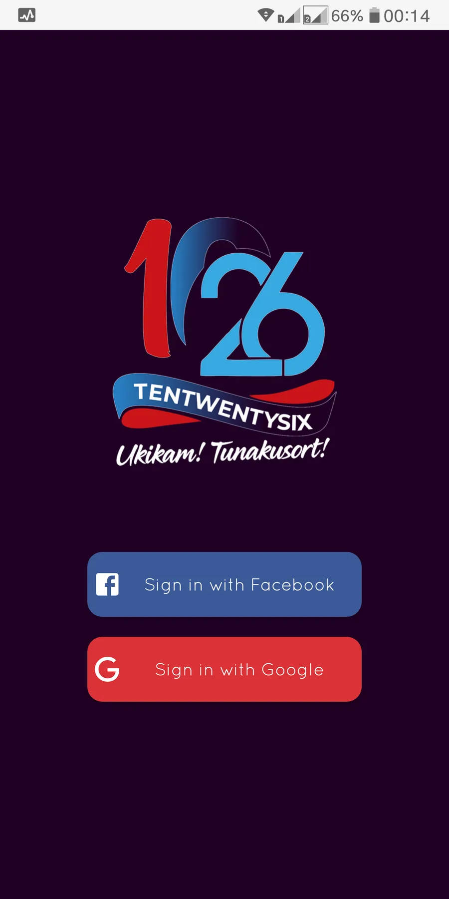 1026 sign-in with Facebook and Google