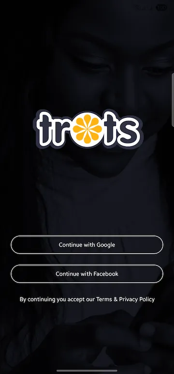 Trots sign-in with Google and Facebook